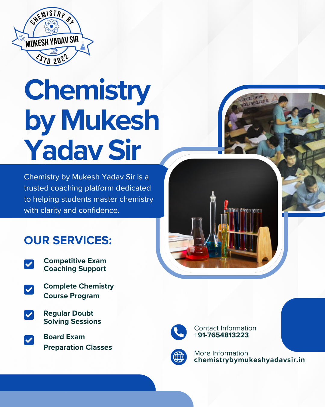best chemistry class in dwarka